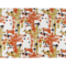 1 Yard Modern Abstract Printed Viscose Linen Multipurpose Fabric for Home Use